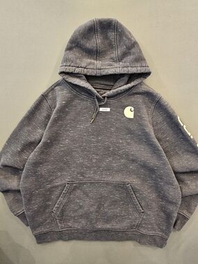 Carhartt Men's Heather Charcoal Pullover Hoodie
